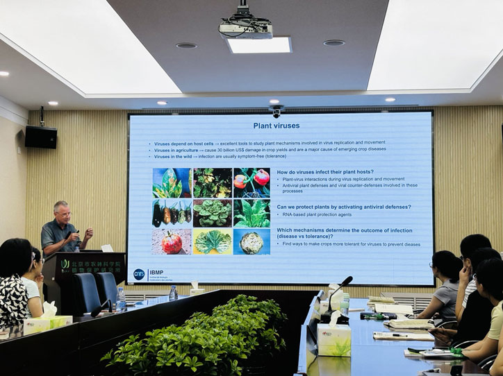 法国国家科学院植物分子生物学研究所Manfred Heinlein教授来所开展学术交流
